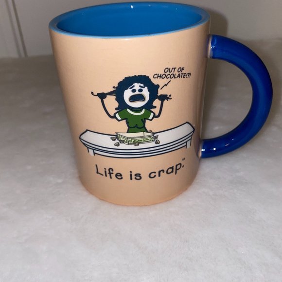 Life is Crap mug Out of Chocolate